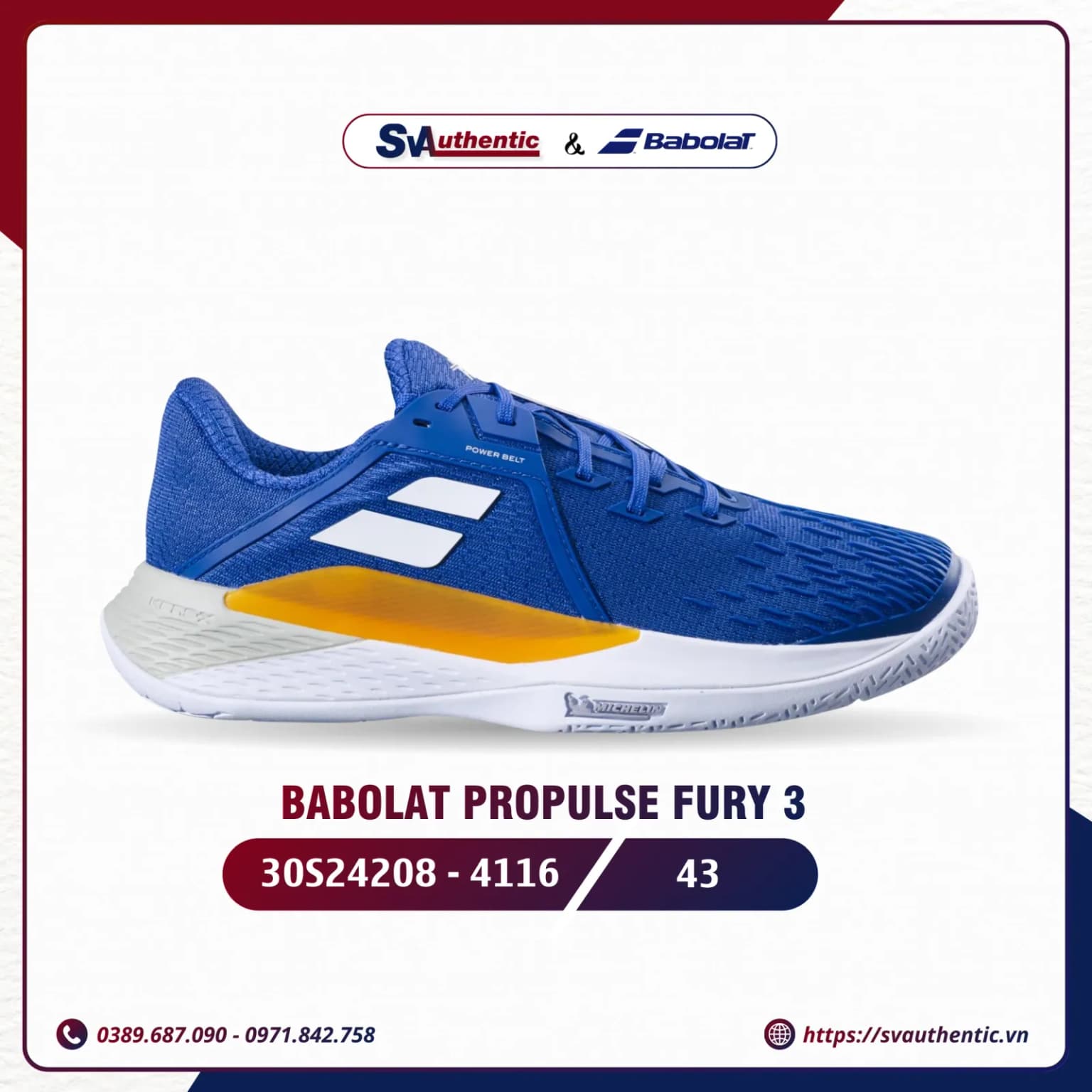 Giày  Babolat Propulse Fury 3 30S24208-4116