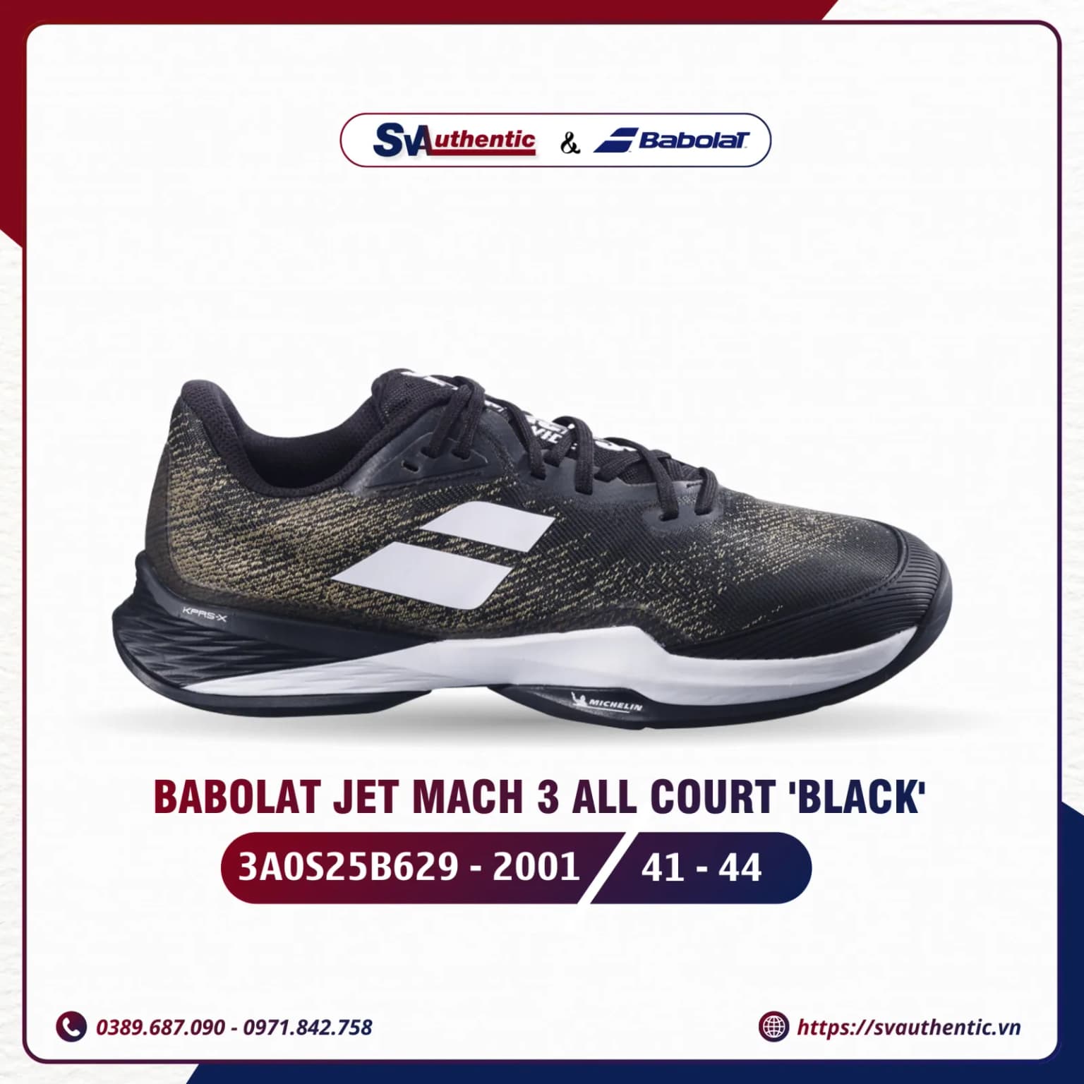 Giày Babolat Jet Mach 3 3A0S25B629-2001